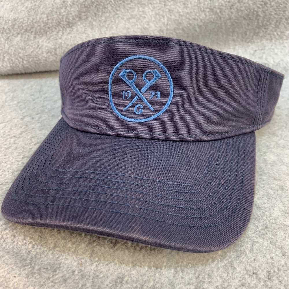 1973 Logo Kids Navy Patagonia Visor Adjustable Strap One Size